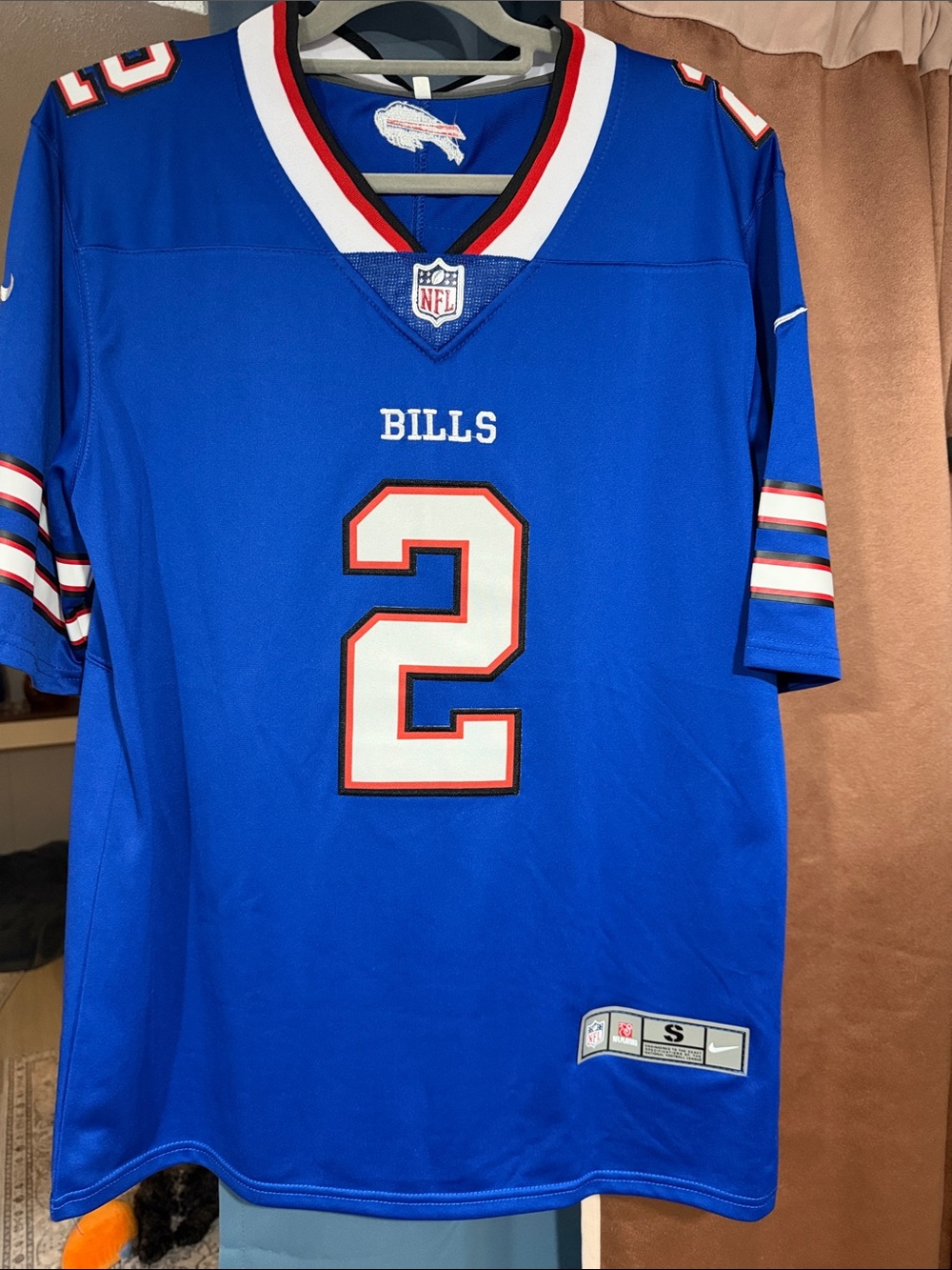 Nike Buffalo Bills #2 Bass Blue Replica Football Jersey - Size S